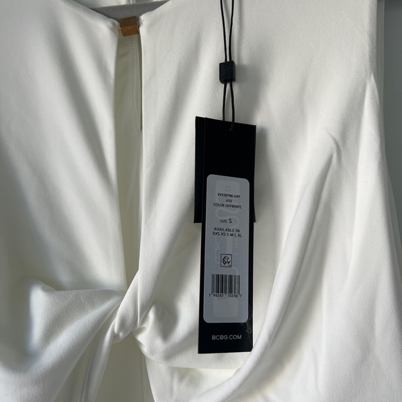 Bcbg fit and flare white cut out dress BRAND NEW - Picture 4 of 4